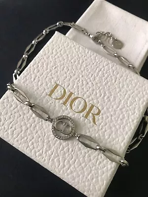 Reworked Chunky Silver Round CD Dior Necklace • £90