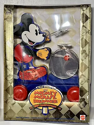 Mattel Fisher Price Walt Disney's Mickey Mouse Drummer 60th Anniversary 1997 NIB • $25