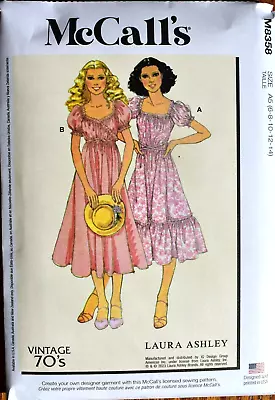 Mccalls Pattern 8358  Dresses  Retro 70s Misses Sizes 6 8 10 12 14 New Uncut • $9.25