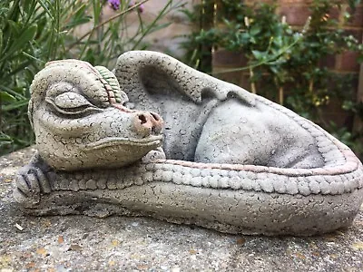 Sleeping Dragon - Garden Ornament  - Hand Cast • £20