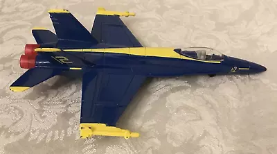 Vintage 1990 F-18 METAL REVELL PLANE Blue Angels Color Scheme W/Working Wheels • $8
