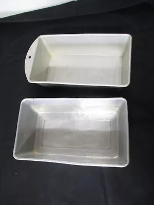 Lot Of 2 Vintage UNCOATED Aluminum Bread/Meatloaf Pans USA Mirro • $10