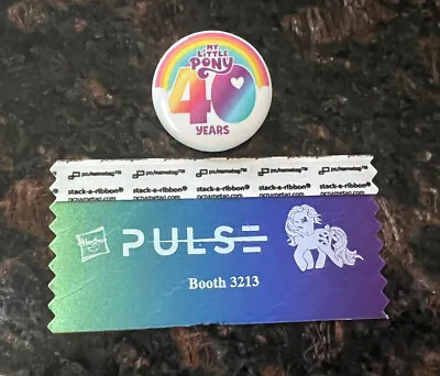 SDCC 2023 Hasbro Pulse Booth My Little Pony 40th Anniversary Pin Ribbon Set New • $9.99