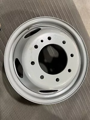 (QTY 1) Gray Dually Steel Wheel Rim 17x6.5 8 Bolt Hole 5 Slots 4000 Lbs Load • $134.99