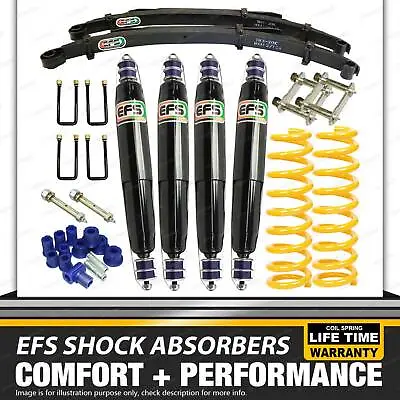 75mm Lift EFS Shock Coil Springs Leaf Spring For LANDCRUISER HZJ 78 Series • $1995.73