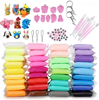 Modeling Clay Air Dry DIY Ultra Light Molding Clay 36 Colors Soft Magic Plastic • $13.26