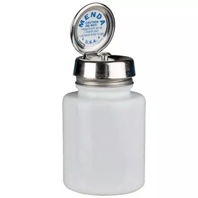 Menda 35389 4 Oz Round Glass Bottle With One Touch Pump White • $50.83