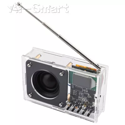 LCD DIY Electronic Kit FM Radio Receiver Module 76-108MHz DIY Radio Speaker Kits • £6.71