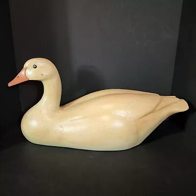 Rare Vtg Hand Carved Wooden Goose Hunting Decoy Folk Art Primitives Sculpture • $269.99