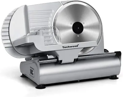 Techwood Electric Deli Food Slicer With Removable 9” Stainless Steel Blade • $105