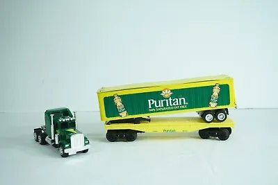 K-Line O Scale P&G Puritan Flat Car W/ Tractor Trailer Load - Damage C1 • $19.95