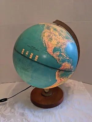 Vintage Replogle World Horizon Series 12” Lighted Illuminated Rotating Globe • $89.99