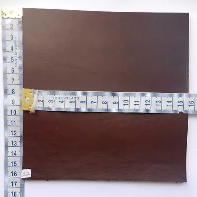 3.5mm Thick Italian Brown Veg Tan  Craft Leather Quality Offcuts • £3.95