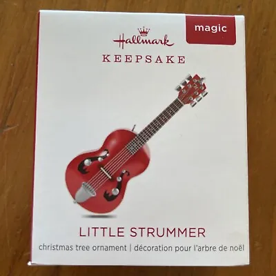 Hallmark  Little Strummer Guitar  Miniature Keepsake Ornament  2018 • $18