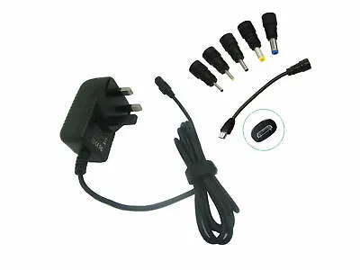 £14.99 • Buy For Go Clever TAB R104 Android Tablet Replacement Adaptor Power Supply Charger