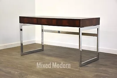 Rosewood & Chrome MCM Desk • $4300