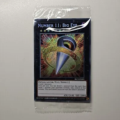 Number 11: Big Eye - BLC1 EN001 - Yugioh - Secret Rare Sealed Promo  • $4.96