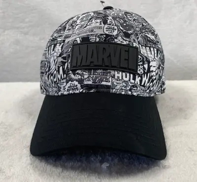 Marvel Comics Concept One 2023 Hulk Black And White Hat Cap Strapback NWT • $26.99