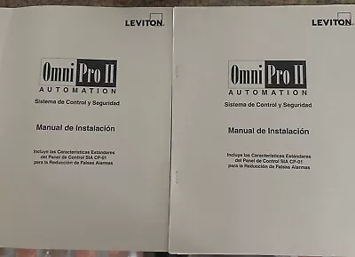 Leviton-Hai Omni II Owner's Manual Spanish Edition • $18