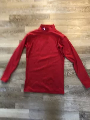 Under Armour Mens ColdGear Armour Baselayer Long Sleeve - Red. Large • £1.99