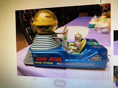 Vintage Battery Operated Tin MOON PATROL Space Toy • $1000