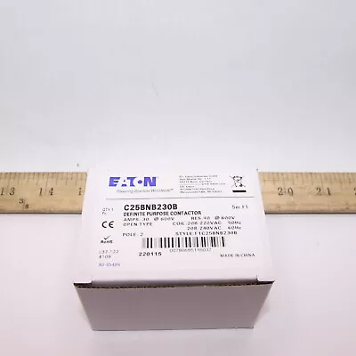 Eaton Compact Definite Purpose Contactor 30A 240VAC C25BNB230B • $15.53