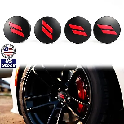 Red 4PCS Wheel Hub Center Cap Covers 63mm For Dodge Durango Charger Challenger • $16.37