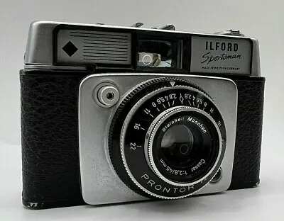 Ilford Sportsman 1960's Prontor 125 Lens Cassar 45mm F2.8 & Case • £20