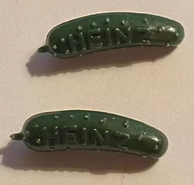 Vintage HEINZ Green Pickle Pins Lot Of 2 - 1 1/4  Long • $5