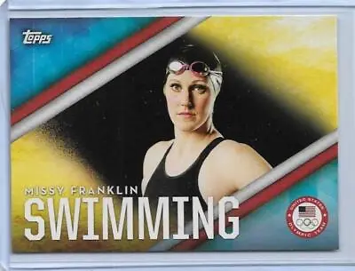 Awesome 2016 Topps Olympic Missy Franklin Card #od-11 ~ Team Usa Swimming Legend • $3
