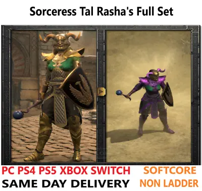 ✅ PC PS4 PS5 XBOX SWITCH ✅ Tal Rasha's Full Set Diablo 2 Resurrected D2R Items • $4.90