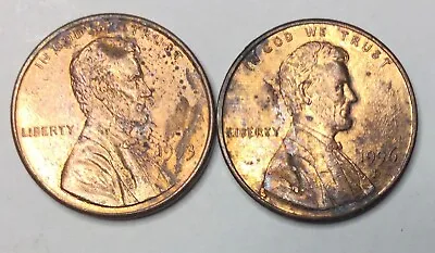 $2.70 • Buy 1993 And 1996 One Cent 1c USA Lincoln, Memorial. TWO COINS. Good Average.