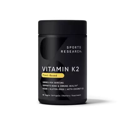 Sports Research - Vitamin K2 Mena Q7 - 100mcg 60 Veggie Softgels • $67.95