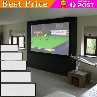$25.40 • Buy 100/120  Foldable Projector Screen Portable Outdoor Home Movie Cinema 16:9 HD 3D