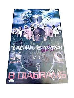 Wu Tang Clan Signed Poster Jsa Loa Racc Trusted Gza Method Raekwon Ghostface +3 • $487.50
