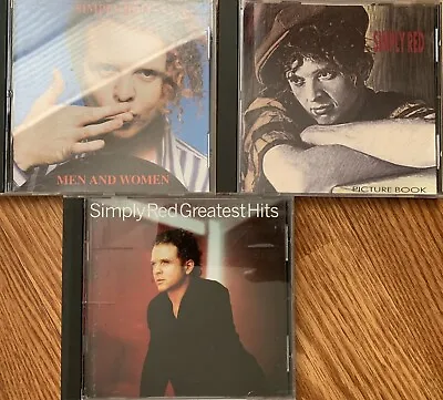 Simply Red Men And Women Picture Book Greatest Hit Pop Soul 3 CD Lot • $14