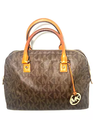 Michael Kors Brown Signature Satchel Handbag • $60