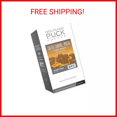 Wolfgang Puck Coffee Salted Caramel Mocha Coffee 9.5 Gram Pods 18 Count • $13.44