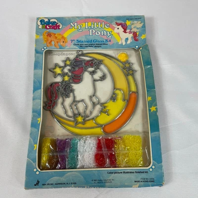 $99.88 • Buy My Little Pony Vintage G1 Merchandise Stained Glass Kit Moondancer MIP