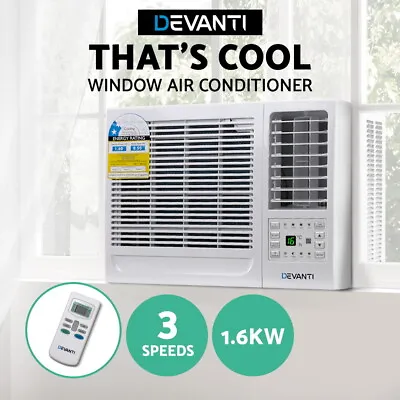 $378.40 • Buy Devanti 1.6kW Window Air Conditioner W/o Reverse Cycle Wall Box Cooling Cooler