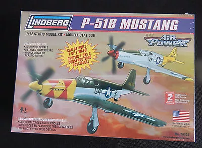 Lindberg Aircraft Model Kit 1:72  Scale  P-51B Mustang NEW  • £5.72