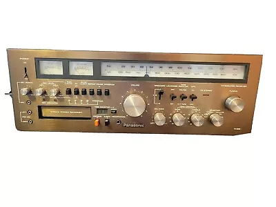 Vintage Panasonic RA-6600 AM FM Stereo Receiver 8 Track Wood Cabinet .  Read. • $85