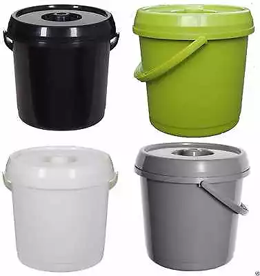 £8.90 • Buy Plastic Baby Nappy Bucket / Storage Container With Lid & Handle 14 Litre 3GALLON