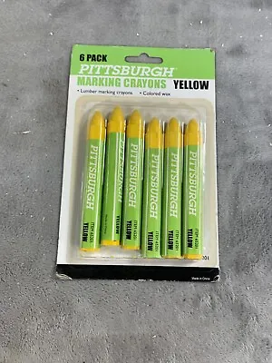 Lumber Marking Crayons 6-Pack Of Yellow  • $12.98