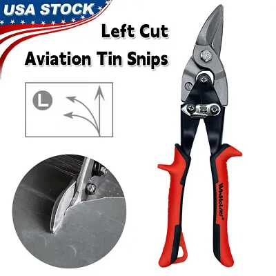 Professional Aviation Tin Snips Left Cut Sheet Metal Cutters Shears Scissors US • $10.49