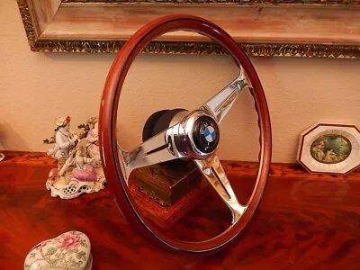 BMW 1600 1800 2002 Steering Wheel NARDI  BMW Vintage Hub BMW Horn Button NOS • $1750