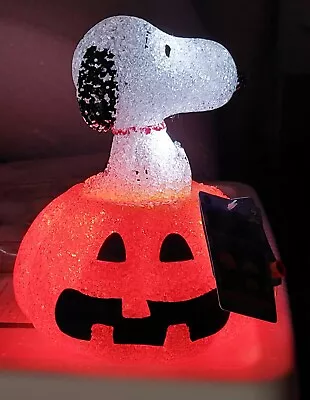 Snoopy On Great Pumpkin. Lights Up! PEANUTS Halloween- NEW With Tags 2011 • $24.99