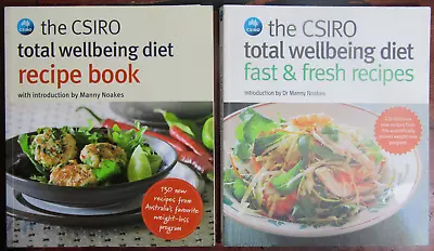 The CSIRO Total Wellbeing Diet Recipe Book / Fast & Fresh Recipes (2 X VG+ PB) • $26.50
