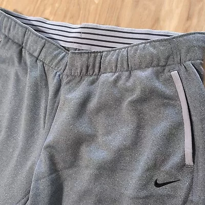 Nike Therma-Fit Sweatpants Men's XL Training Pockets Drawstring Gray 36x31 • $19.99