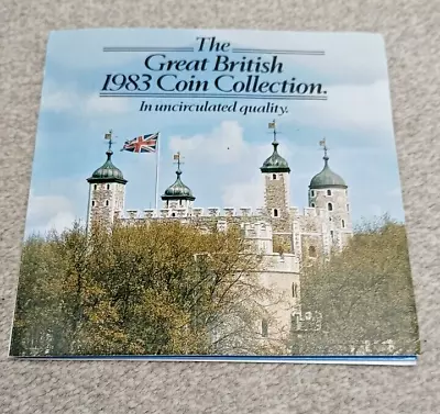 The Great British 1983 Coin Collection 8 Uncirculated Coins Set Royal Mint • £4.99